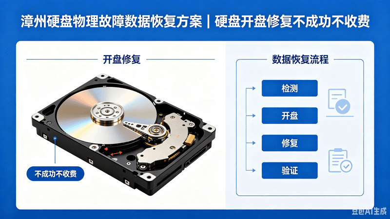 漳州硬盘物理故障数据恢复方案｜硬盘开盘修复不成功不收费