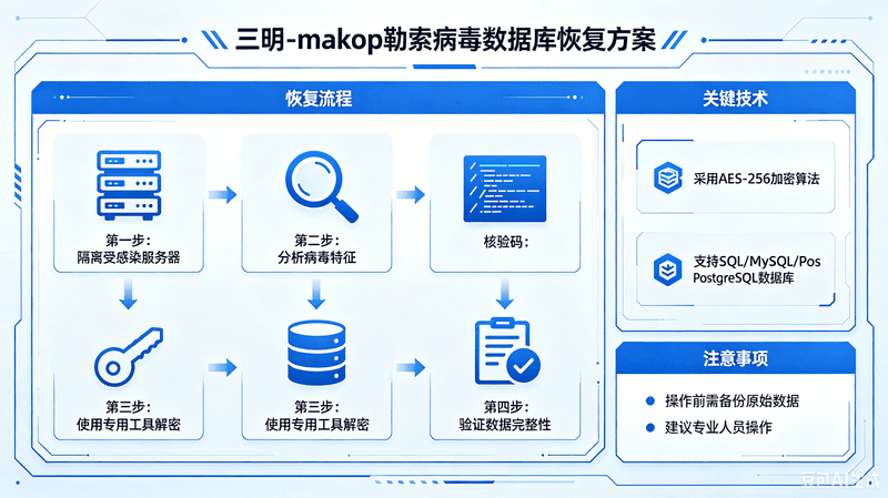 三明.makop勒索病毒数据库恢复方案｜三明数据库解密修复专家