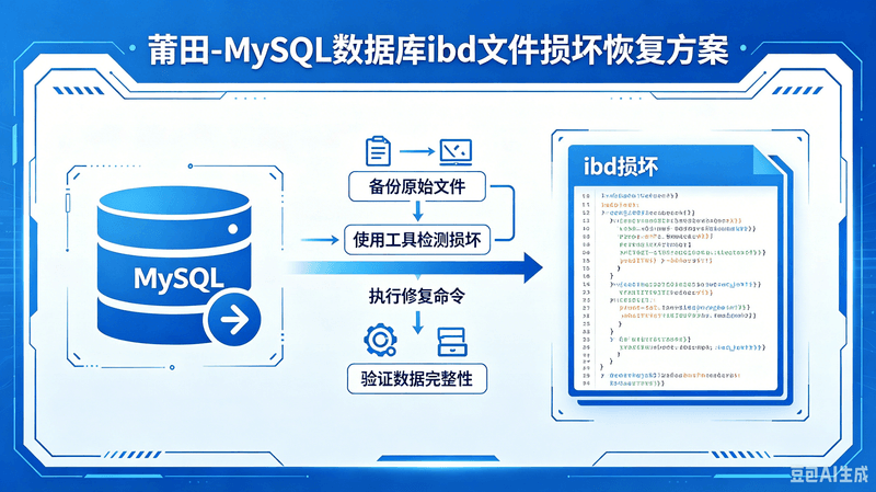 莆田MySQL数据库ibd文件损坏恢复方案｜莆田MySQL数据修复专家
