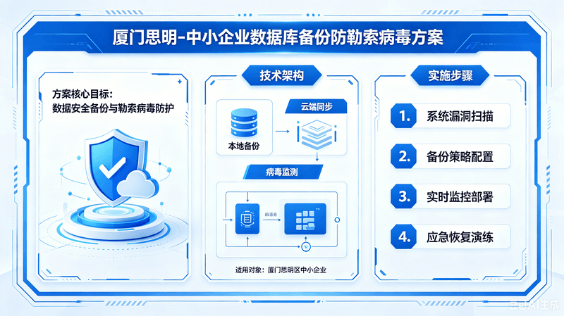 厦门思明中小企业数据库备份防勒索病毒方案｜企业数据安全防护指南