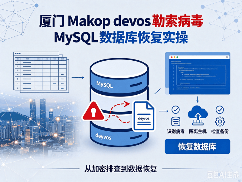 厦门 Makop devos 勒索病毒 MySQL 数据库恢复实操