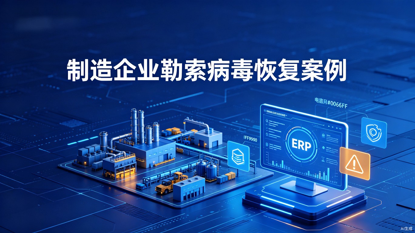 厦门制造企业遭.eight勒索病毒，24小时恢复ERP数据库