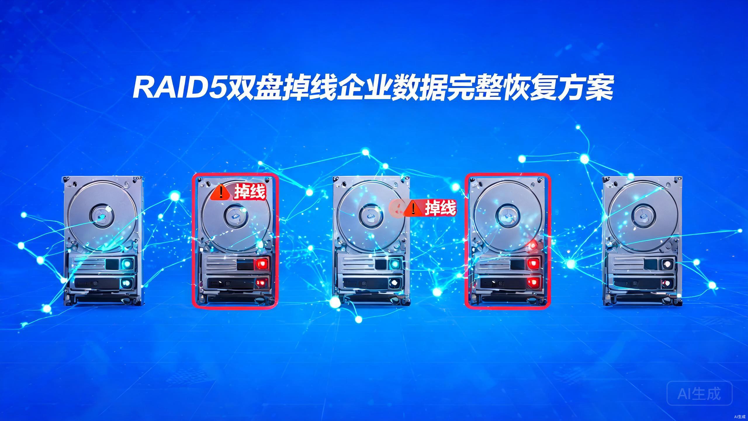 RAID5阵列两块硬盘同时掉线企业数据恢复实战