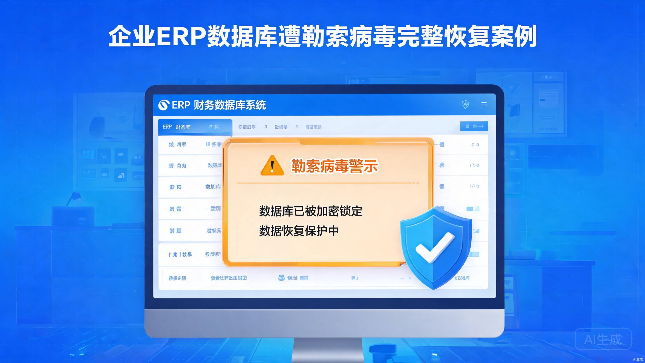 物流企业ERP遭勒索病毒加密48小时完整恢复案例