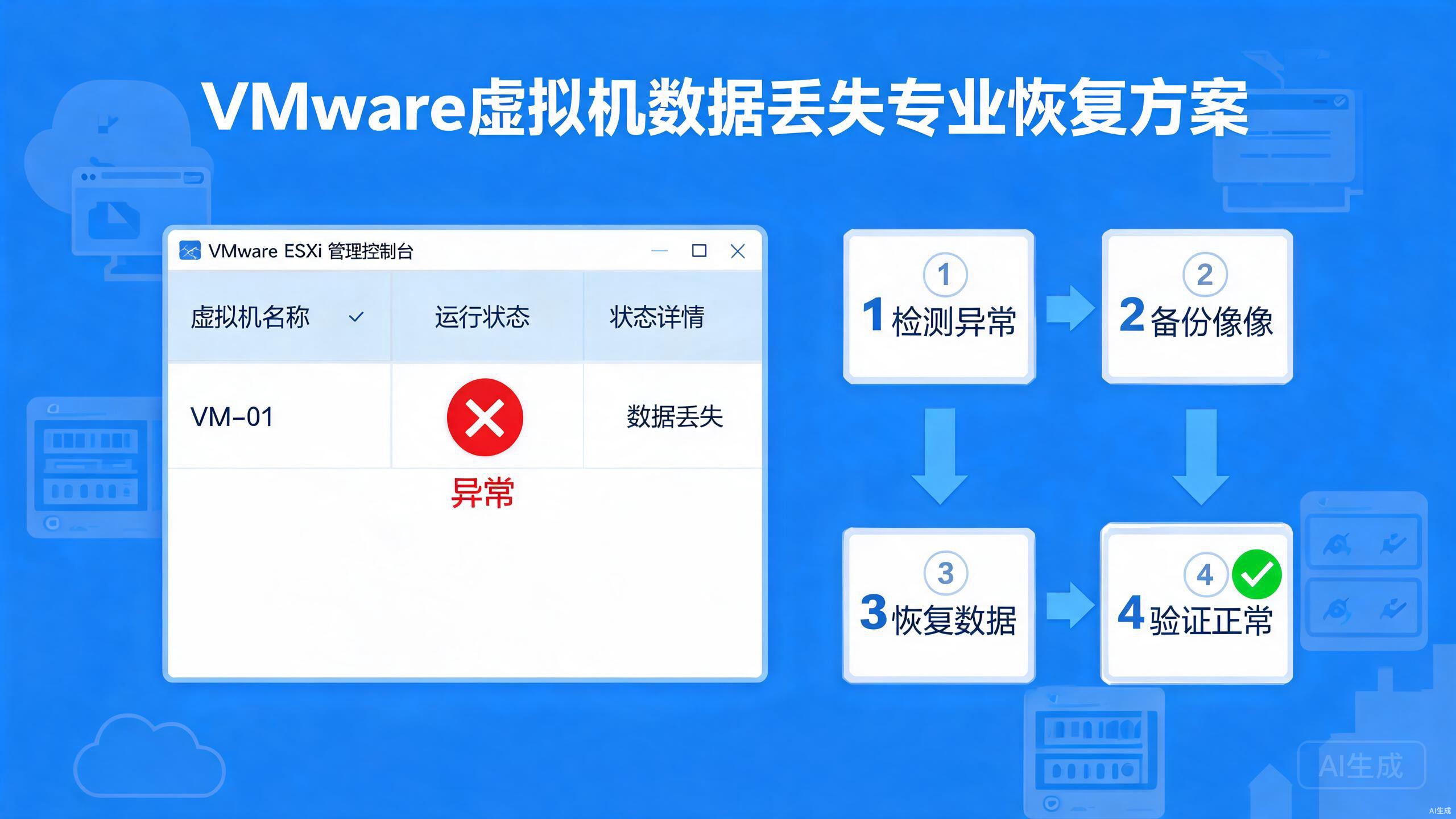 VMware虚拟机vmdk文件损坏数据完整恢复方案