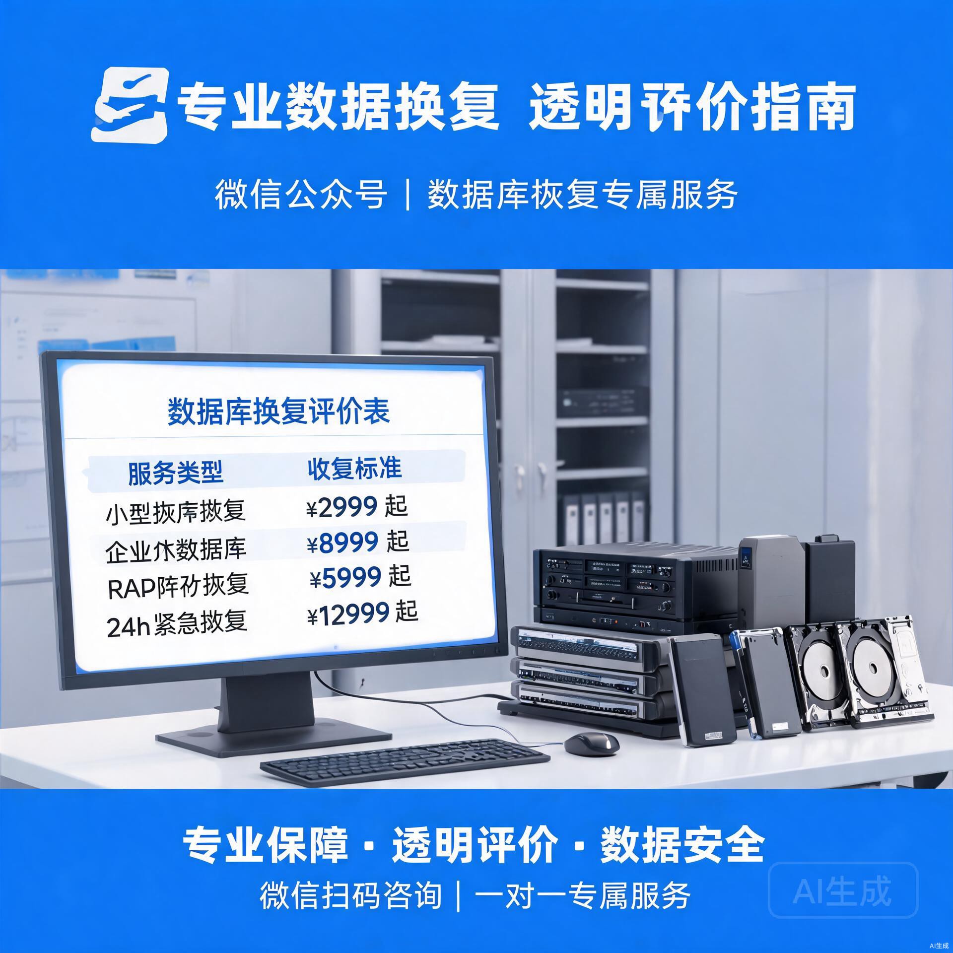 数据库恢复收费标准详解