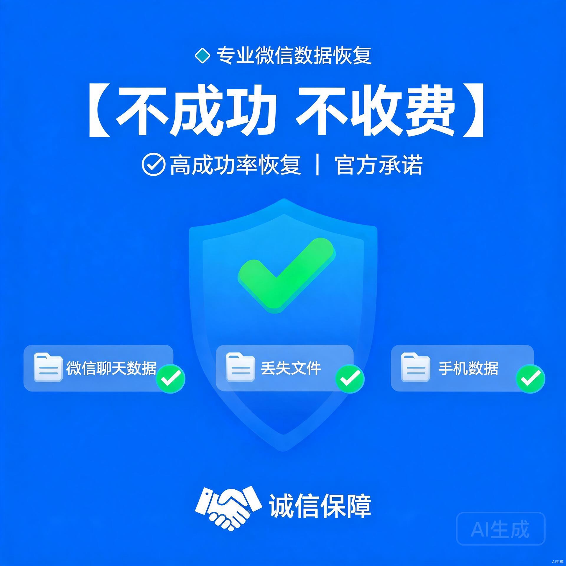 数据恢复成功率与不成功不收费承诺