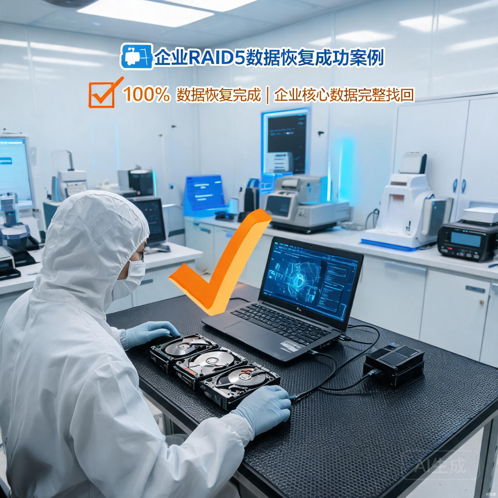 RAID5阵列两块硬盘损坏数据恢复案例