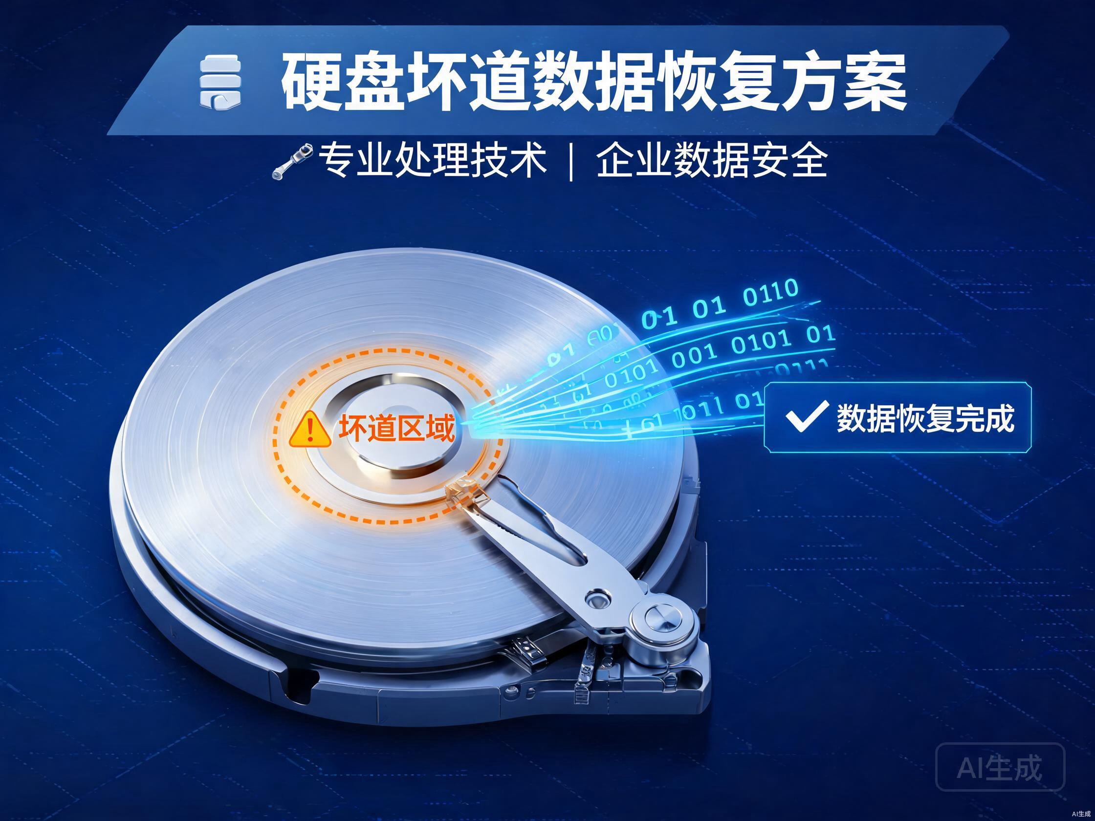 硬盘坏道严重无法读取的数据恢复方案与专业处理技术