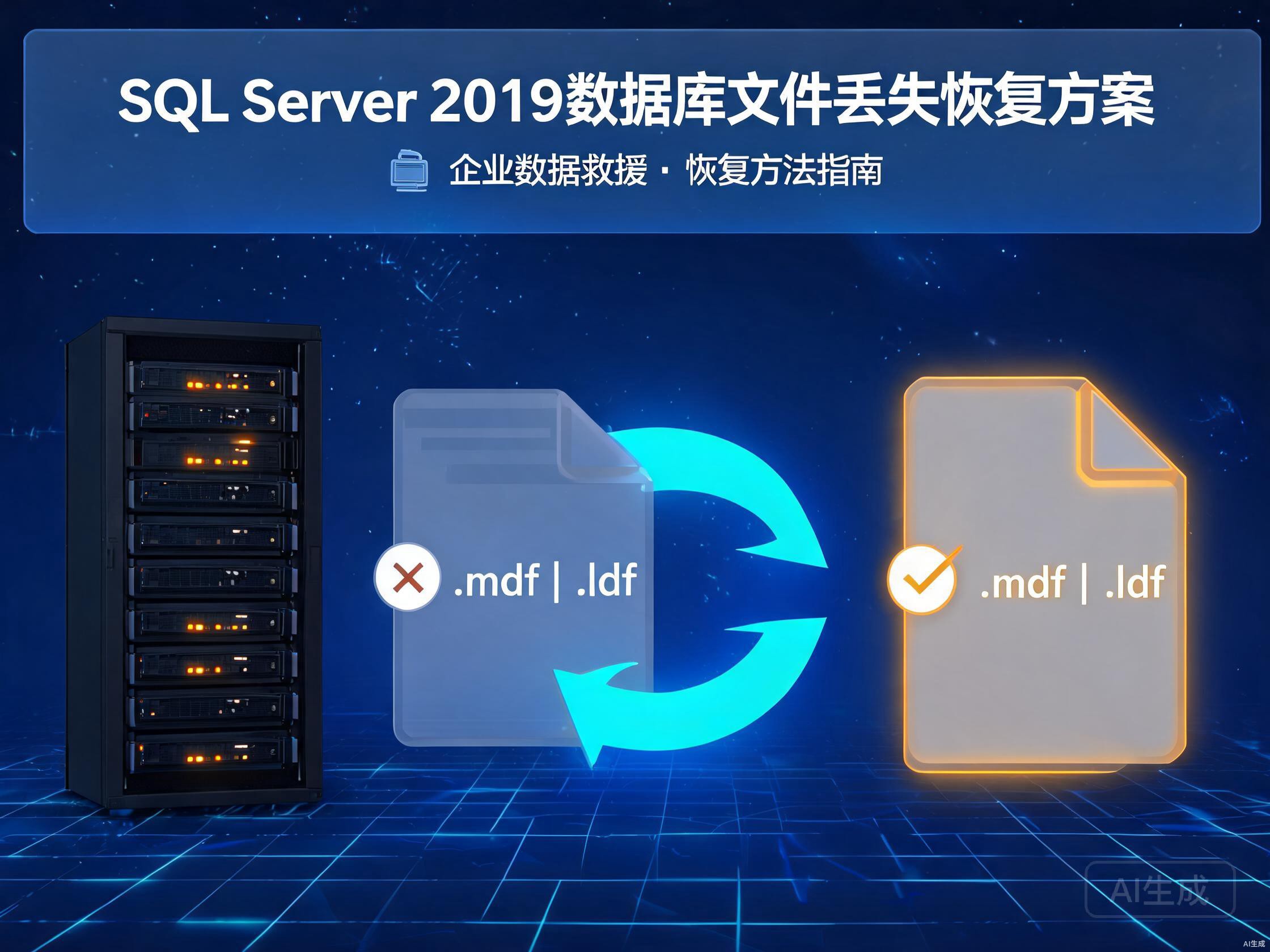 SQL Server 2019数据库文件丢失恢复方法与数据救援方案