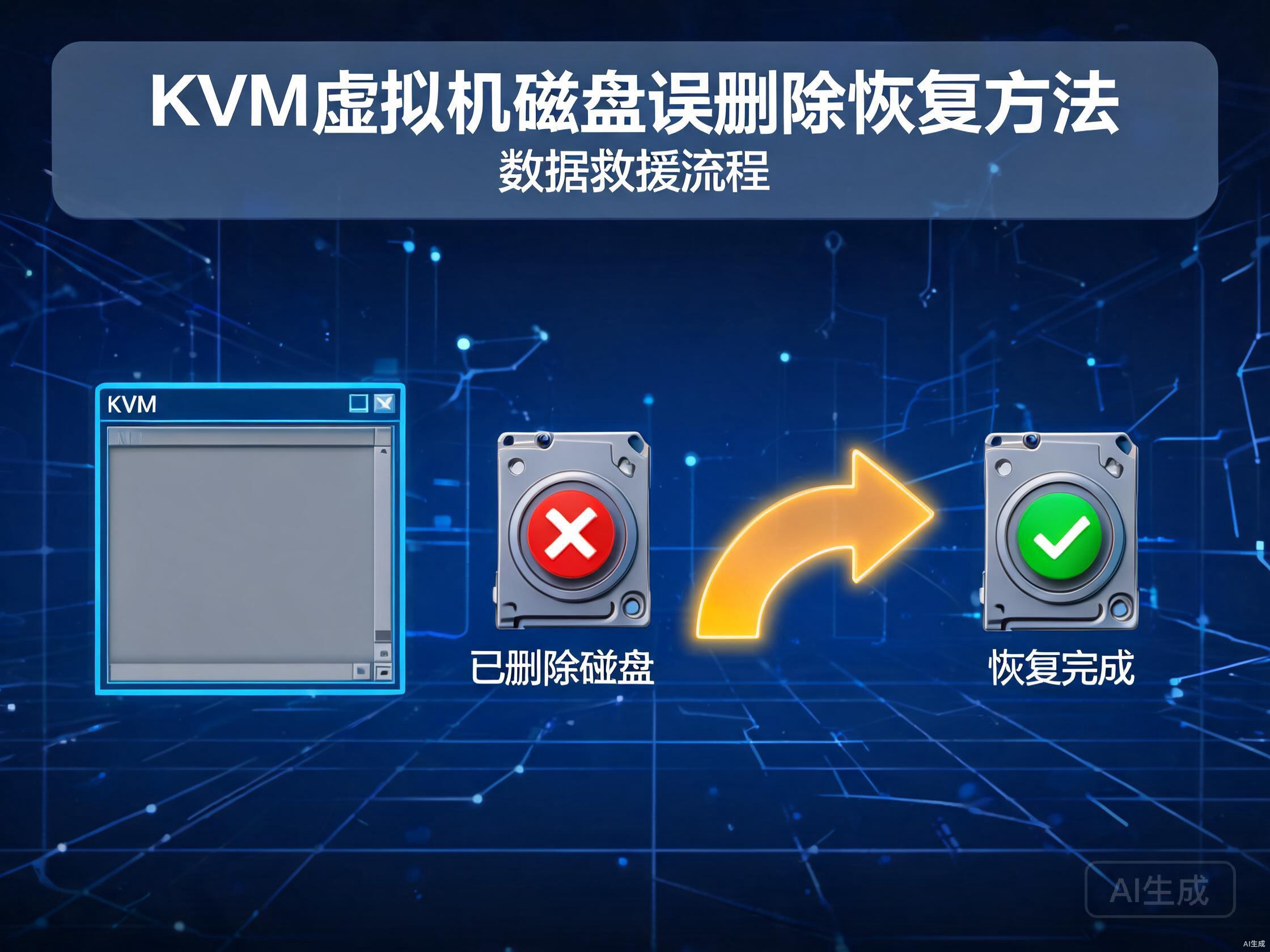 KVM虚拟机磁盘误删除恢复方法与数据救援流程