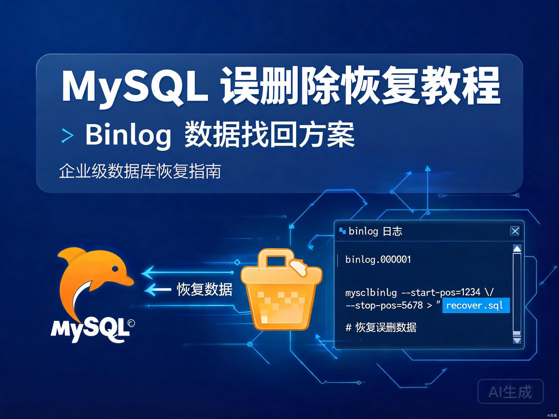 MySQL数据库误删除恢复教程与binlog数据找回方案