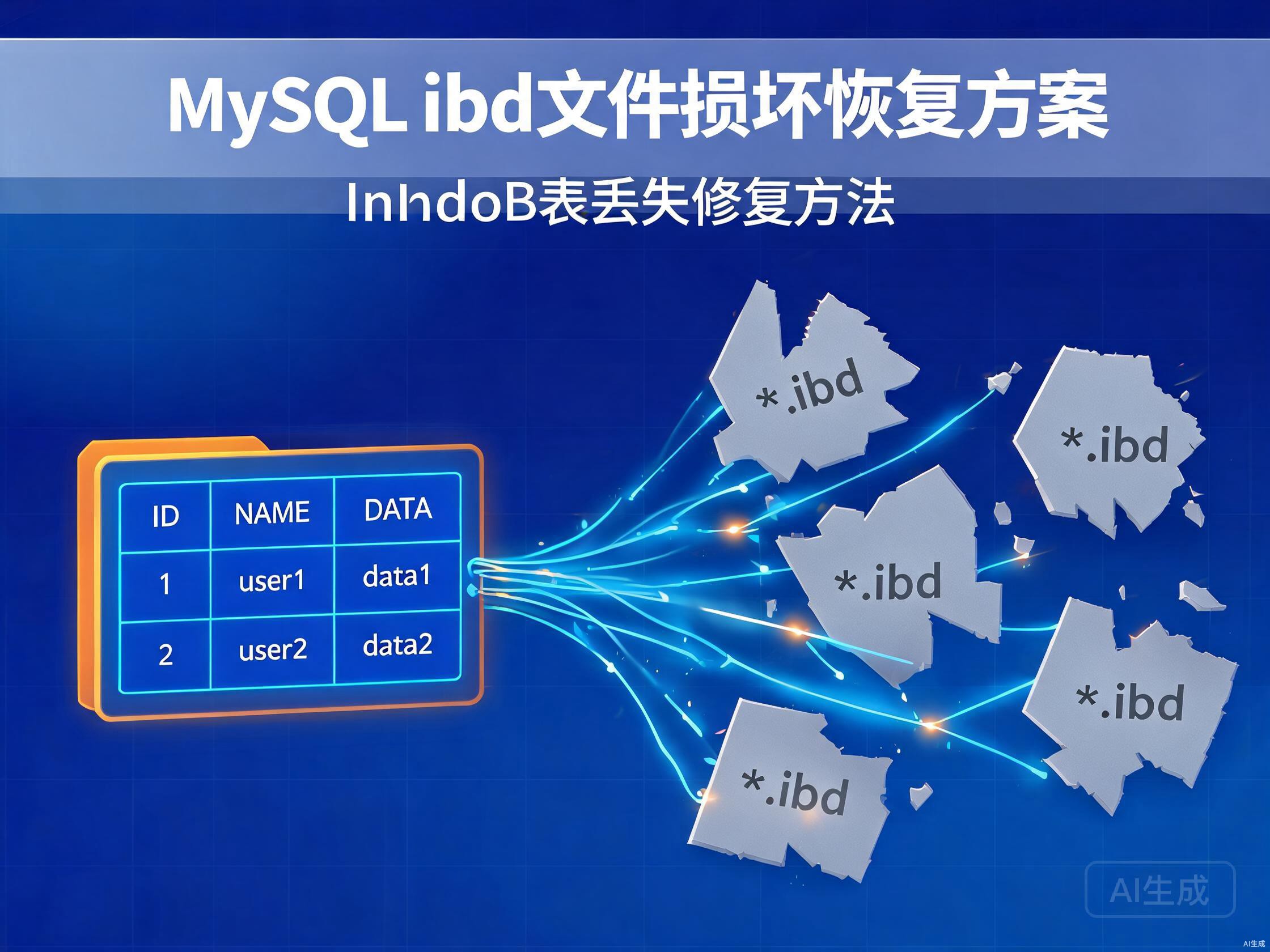 MySQL ibd文件损坏表丢失恢复方法与InnoDB数据修复方案
