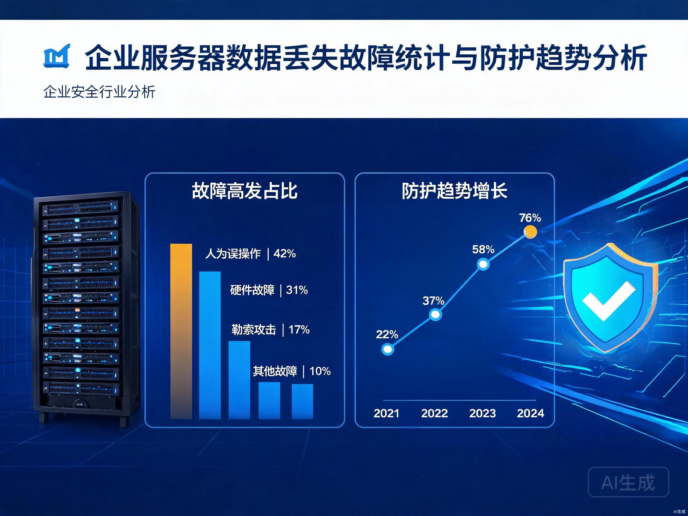 企业服务器高发数据丢失故障统计与防护趋势分析