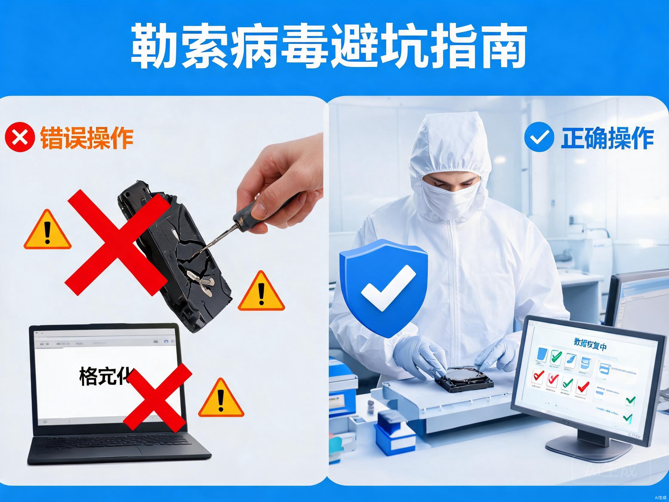 数据库中勒索病毒后这六个致命错误千万别犯,否则数据永久丢失