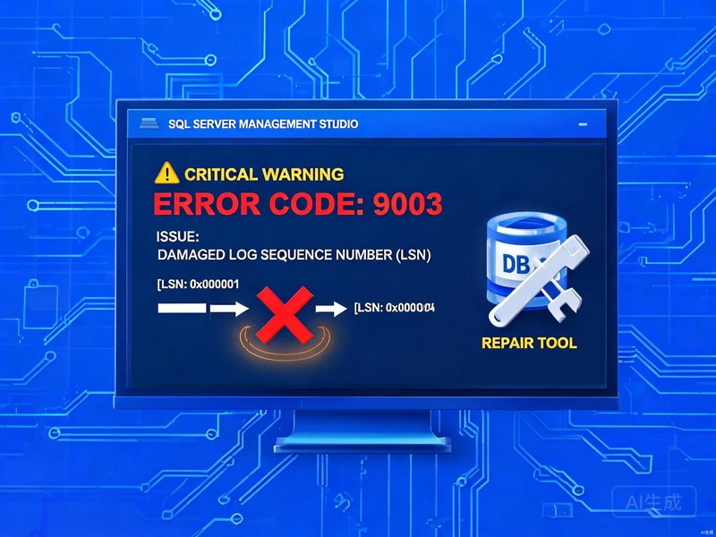 SQL Server报错9003:LSN损坏的数据库修复与恢复方案