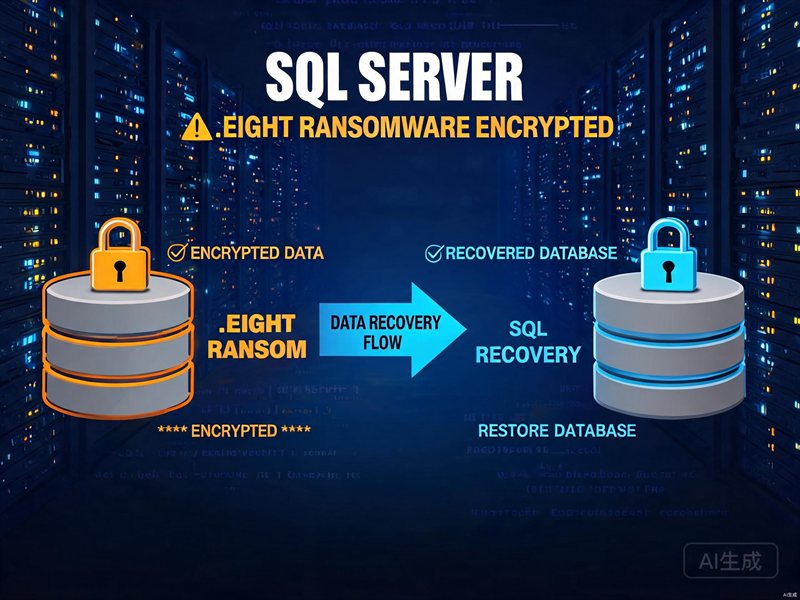 厦门SQLServer被.eight勒索病毒加密数据库恢复实战方案