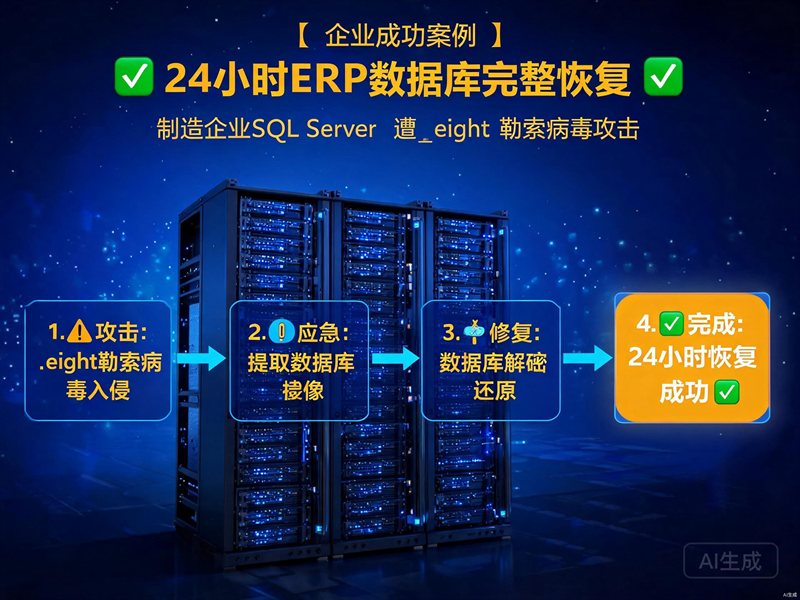 厦门制造企业SQL Server遭.eight病毒24小时完整恢复ERP数据库案例