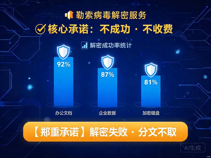 勒索病毒解密成功率多少解密不成功是否收费完整解答