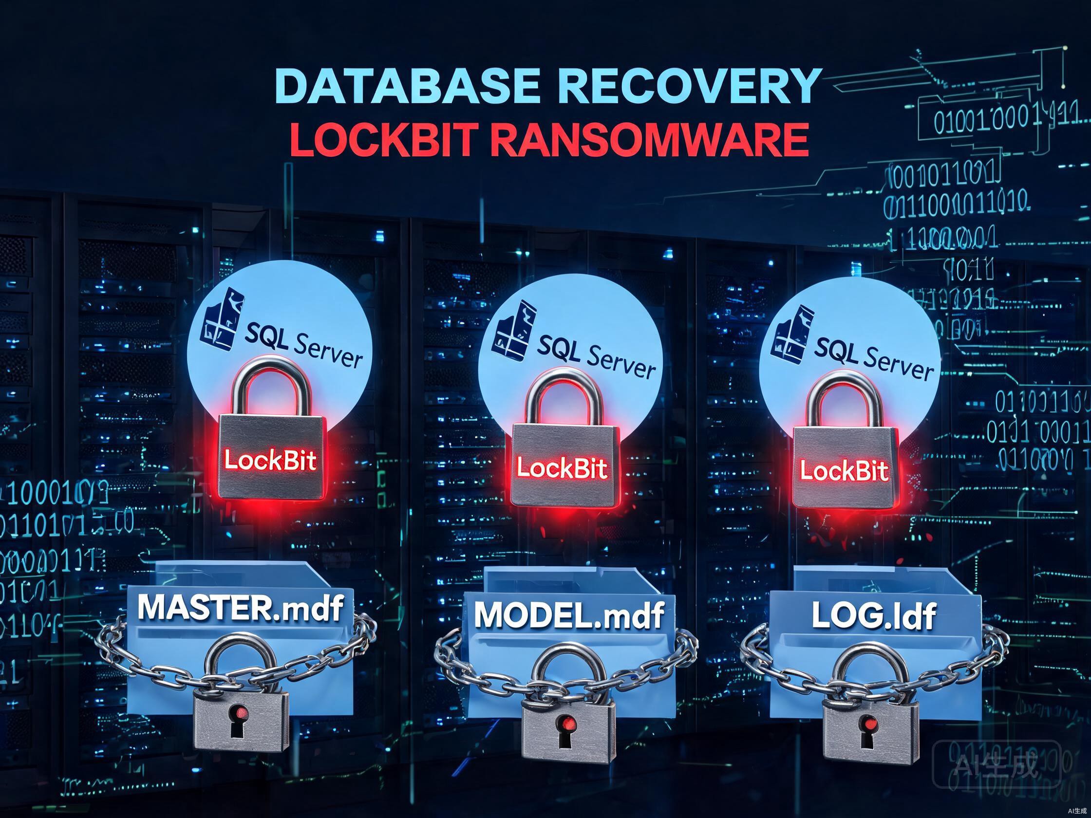 厦门SQL Server中LockBit加密无法附加数据库恢复方法
