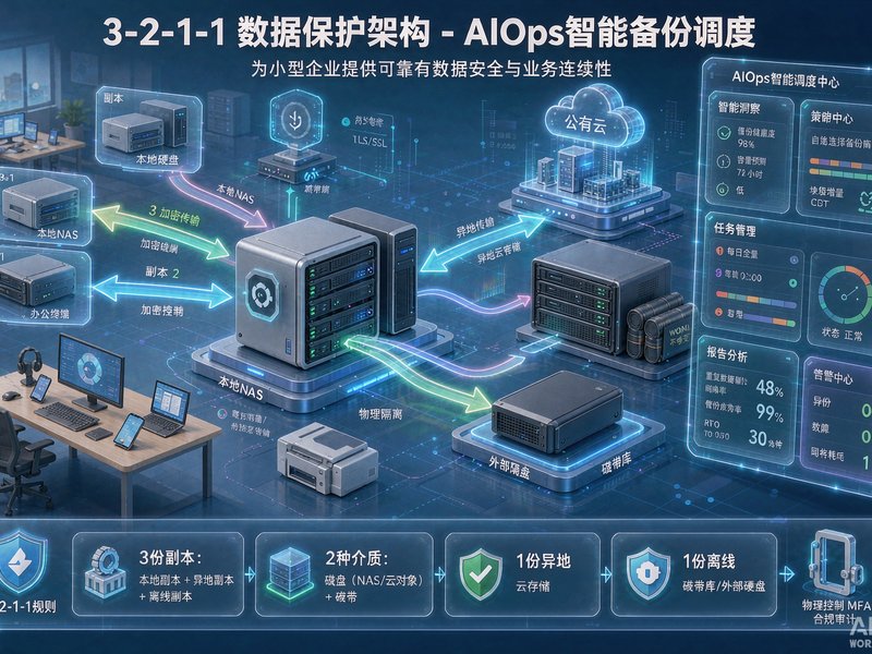 中小企业如何搭建智能运维AIOps数据备份方案,抵御勒索病毒攻击