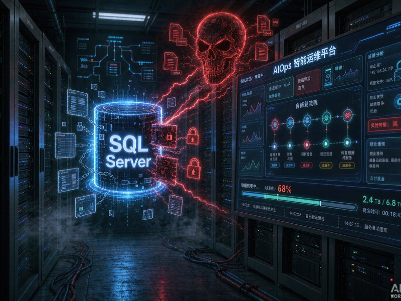 厦门SQL Server被.eight勒索病毒加密,AIOps智能运维实现数据库自愈恢复