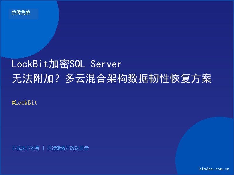 LockBit加密SQL Server无法附加？多云混合架构数据韧性恢复方案