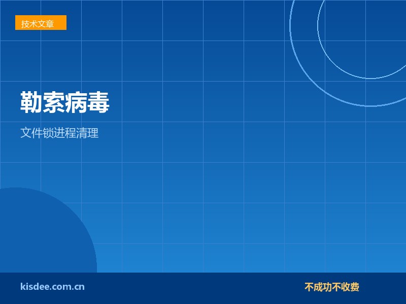 厦门企业服务器勒索病毒修复与文件锁进程清理